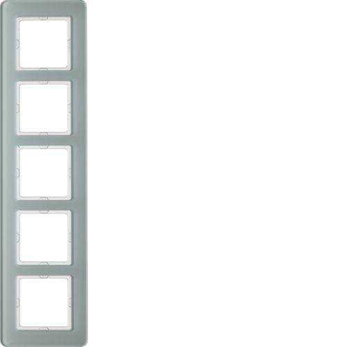 Berker 10156079 Rahmen 5fach, Q.7, Glas polarweiß Mesch Shop Berker 10156079 Rahmen 5fach, Q.7, Glas polarweiß Mesch Shop